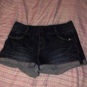 Blue jean shorts